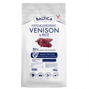 BALTICA Nutraceutic Hypoallergenic Large and X-Large breeds Venison with rice - sausas maistas šunims - 12kg