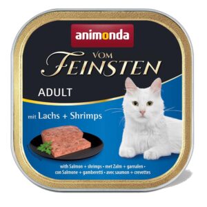 ANIMONDA Vom Feinsten Adult Salmon with shrimp - šlapias kačių maistas - 100g