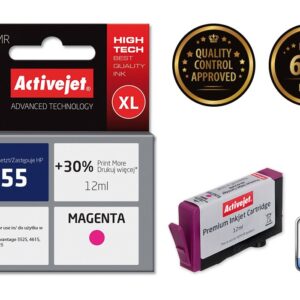 Activejet AH-655MR rašalas (pakaitinis HP 655 CZ111AE; "Premium"; 12 ml; raudonos spalvos) - Image 2