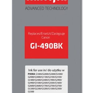 Activejet AC-G490Bk (pakaitalas Canon GI-490BK; Supreme; 135 ml; juodas)