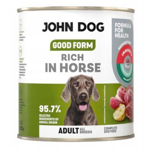 JOHN DOG Good Form Rich in horse - drėgnas ėdalas šunims - 800g