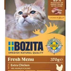 BOZITA Vištiena drebučiuose - Šlapias kačių maistas - 370 g