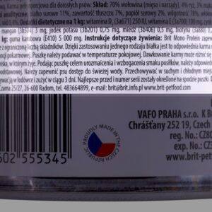 BRIT Mono Protein Beef & Rice - drėgnas maistas šunims - 400g - Image 3