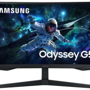Samsung G55C kompiuterio monitorius 68,6 cm (27") 2560 x 1440 pikseliai Wide Quad HD LED Juoda