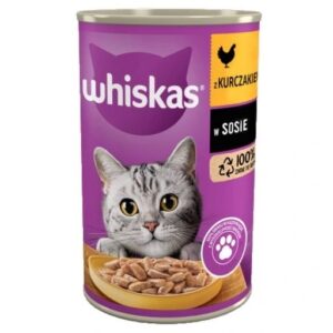 WHISKAS Chicken in sauce - drėgno kačių ėdalo - 400g