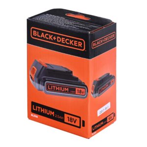 Black+Decker BL2518-XJ 18 V 2,5 Ah elektrinio įrankio akumuliatorius - Image 2