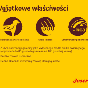 JOSERA Lamb with rice - sausas maistas šunims - 12,5 kg - Image 2