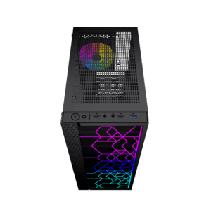 Gembird Fornax 2500 ARGB Gaming ATX kompiuterio dėklas, Midi Tower, apšvietimas, juodas - Image 2