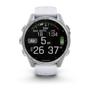 Garmin Fenix 8 3,3 cm (1.3") AMOLED 43 mm Skaitmeninis 416 x 416 pikseliai Lietimui jautrus ekranas Sidabras „Wi-Fi“ GPS (palydovinis) - Image 3