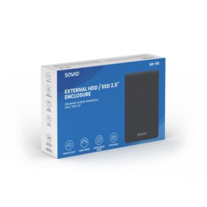 Savio 2,5" išorinis HDD/SDD korpusas, USB 3.0, AK-65 - Image 3