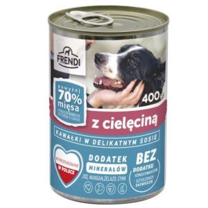 FRENDI with Veal chunks in delicate sauce - šlapias maistas šunims - 400g