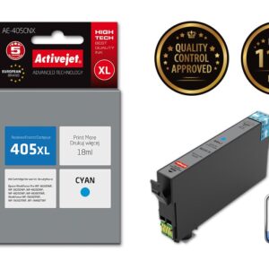 Activejet AE-405CNX rašalas (pakaitinis Epson 405XL C13T05H24010; Supreme; 18 ml; mėlynas) - Image 2