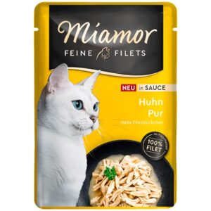 MIAMOR Feine Filets Chicken in sauce - šlapias kačių maistas - 100g