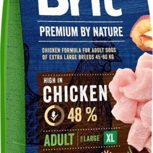 BRIT Premium by Nature Adult XL Chicken - sausas maistas šunims - 15 kg