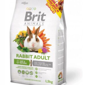 BRIT Animals Rabbit Adult Complete - maistas triušiams - 1,5 kg