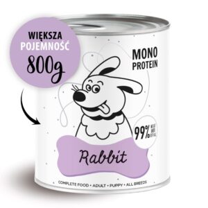PAKA ZWIERZAKA Pepe Rabbit - drėgnas ėdalas šunims - 800g - Image 1