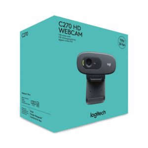 Logitech 960-001063 internetinė kamera 3 MP 1280 x 720 pikseliai USB Pilka, Tamsiai Pilka