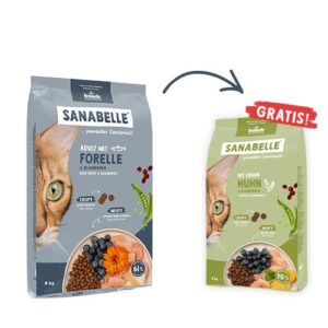 BOSCH Sanabelle Adult Trout & Blueberries - sausas kačių maistas - 2kg - Image 2