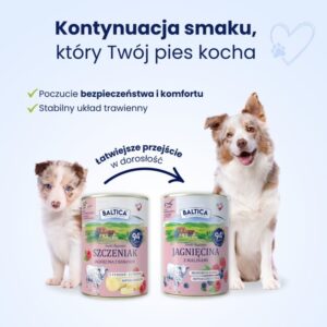 BALTICA Smaki regionów Puppy Lamb with banana - drėgnas ėdalas šunims - 400g - Image 2