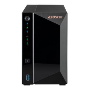 Asustor DRIVESTOR 2 Pro Gen2 AS3302T v2 NAS Realtek RTD1619B 2 GB DDR4 ADM Juoda