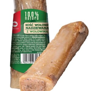 MACED Bone stuffed with beef - šunų kramtymo žaislas - 150g