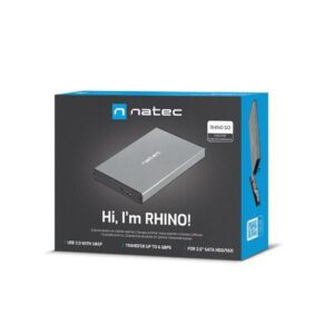 NATEC RHINO GO HDD KORPUSAS (USB 3.0, 2,5", PILKAS) - Image 3