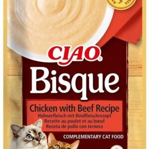INABA Ciao Bisque Chicken with beef - skanėstas katėms - 40g