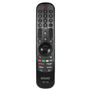 SAVIO RC-24 Universalus/pakaitinis nuotolinio valdymo pultas LG televizoriams – SMART TV
