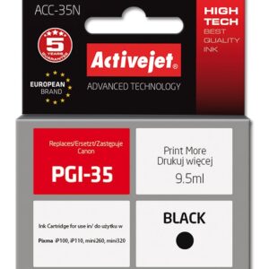 Activejet ACC-35N (pakaitalas Canon PGI-35; Supreme; 9,5 ml; juodas)