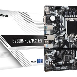 Asrock B760M-HDV/M.2 D4 Intel B760 LGA 1700 „micro ATX“