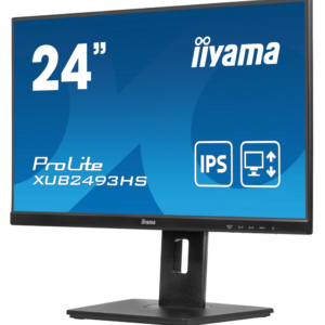 iiyama ProLite XUB2493HS-B6 kompiuterio monitorius 60,5 cm (23.8") 1920 x 1080 pikseliai „Full HD“ LED Juoda