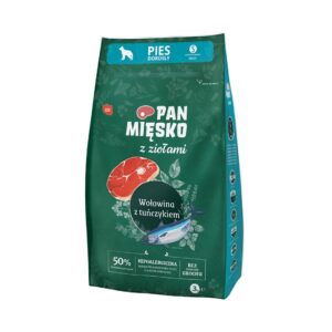 PAN MIĘSKO with Herbs Beef with tuna S - sausas maistas šunims - 3kg