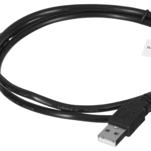Lanberg CA-USBA-20CU-0010-BK USB kabelis 1m 2.0 USB A Juoda - Image 2
