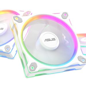 ASUS Prime MR120 Fan ARGB White 3in1 Kompiuterio korpusui Ventiliatorius 12 cm Balta