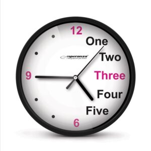 Esperanza Praha Juodas mechaninis laikrodis Apvalus Juodas, baltas