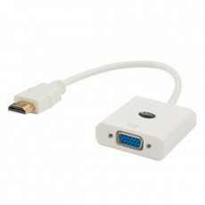SAVIO HDMI (M) – VGA (F) ADAPTERIS BALTAS CL-201