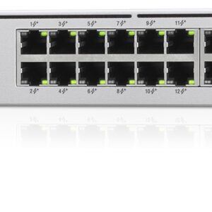 Ubiquiti UniFi 24-Port PoE Valdomas L2/L3 Gigabit Ethernet (10/100/1000) Maitinimas per Eternetą (PoE) 1U Sidabras - Image 3