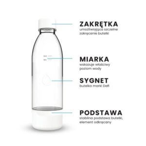 "PushAir" 2 buteliai, skirti "Dafi" 0,7 l saturatoriui, baltos spalvos - Image 2