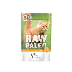 RAW PALEO Adult Cat Turkey - nourriture humide pour chats - 100 g