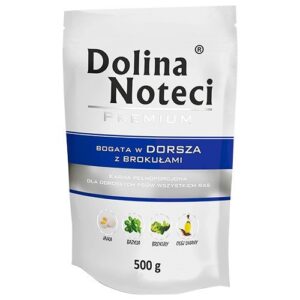 DOLINA NOTECI Premium Rich in cod with broccoli - Šlapias maistas šunims - 500g