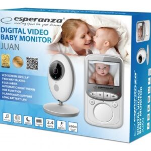 Esperanza EHM003 kūdikio stebėjimo monitorius 50 m Balta - Image 2