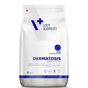 VET EXPERT Veterinary Diet Dermatosis Dog Triušiena & Bulvė - sausas šunų maistas - 2 kg