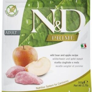 FARMINA N&D Prime Cat Boar and Apple Adult - sausas kačių maistas - 300 g