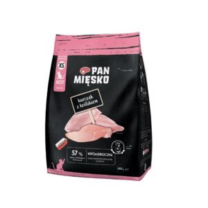 PAN MIĘSKO Chicken with rabbit XS - sausas kačių maistas - 400g