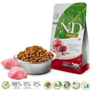 FARMINA N&D CAT  PRIME CHICKEN & POMEGRANATE ADULT 1,5kg - Image 2