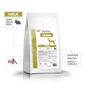 PUPIL Premium All Breeds Rabbit - sausas maistas šunims - 8kg - Image 2