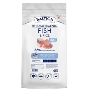 BALTICA Nutraceutic Hypoallergenic Light M Fish with rice - sausas maistas šunims - 12kg