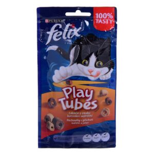 FELIX Play Tubes Chicken, Liver  - sausas kačių ėdalas - 50 g
