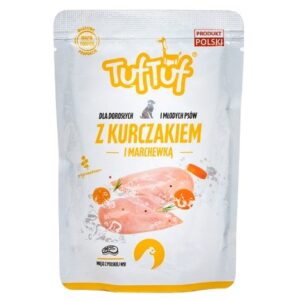 TUF TUF with chicken and carrot - drėgnas ėdalas šunims - 300g