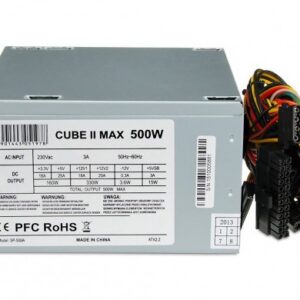iBox CUBE II maitinimo blokas 500 W 20+4 pin ATX ATX Sidabras